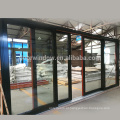 As portas de entrada principais do produto de China projetam a porta deslizante resistente larga larga com o obturador incorporado das cortinas